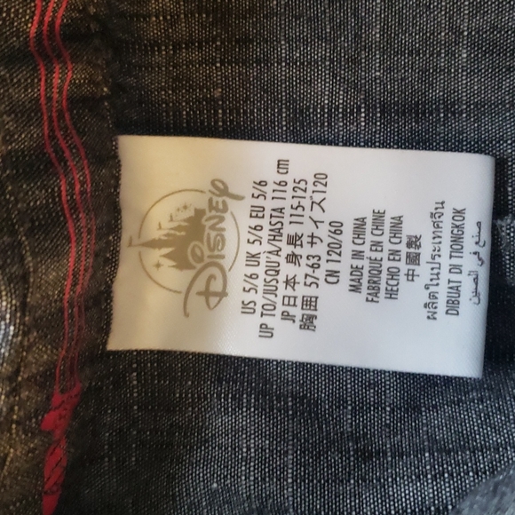 Disney Mulan Jumpsuit Sz5/6 Embroidered Studded - Picture 4 of 6